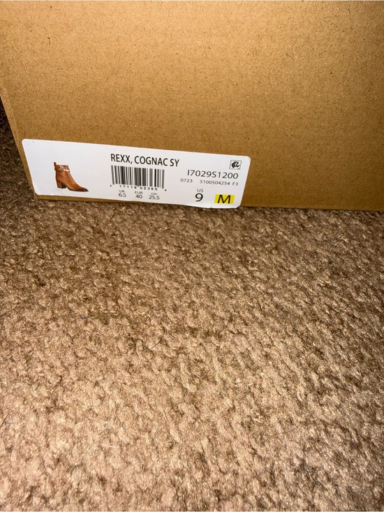 Rexx Shoes - Rexx Cognac Ankle Boots - Cognac Brown size 9